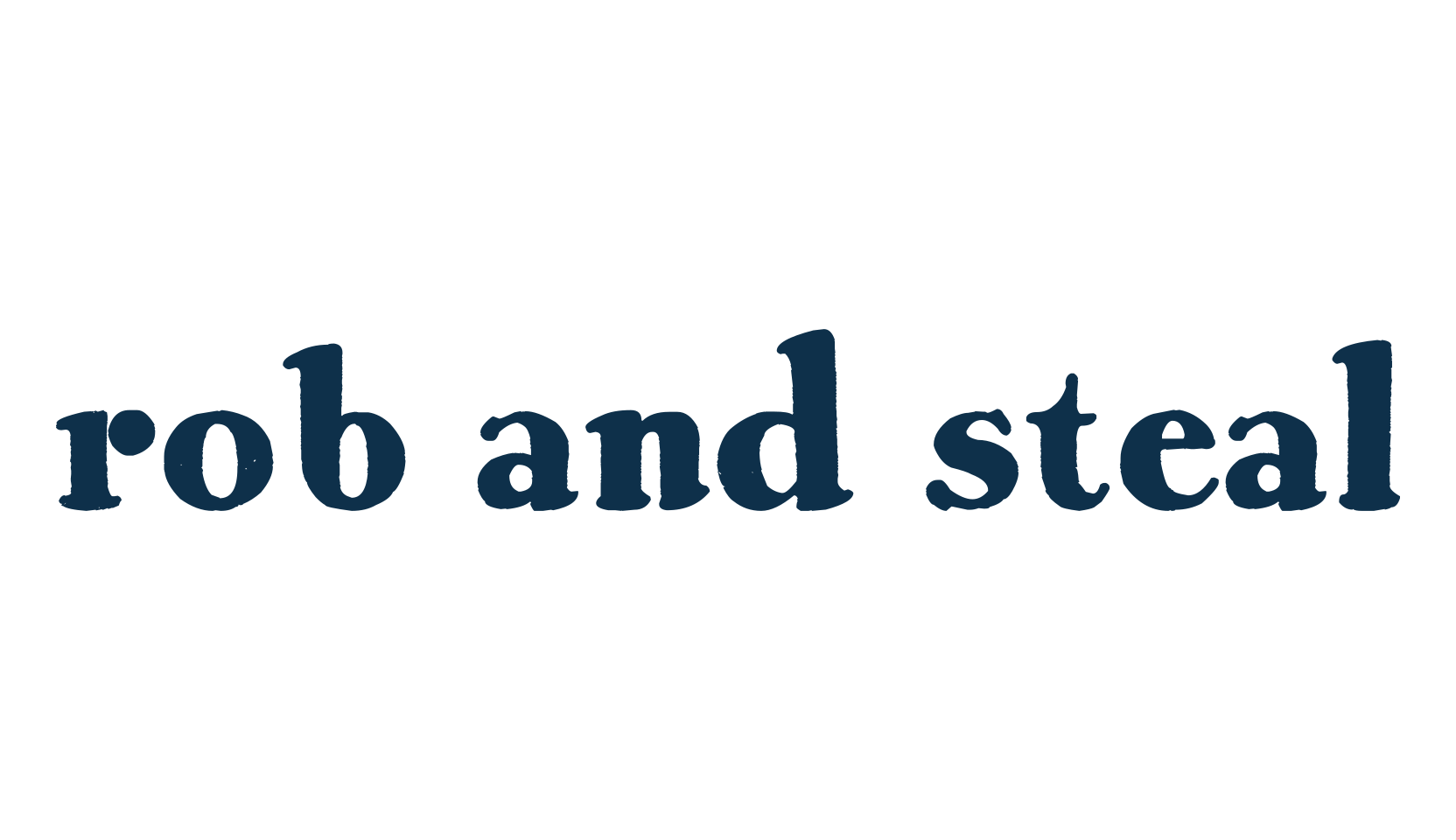 Rob and Steal, fancy eroded decorative font preview