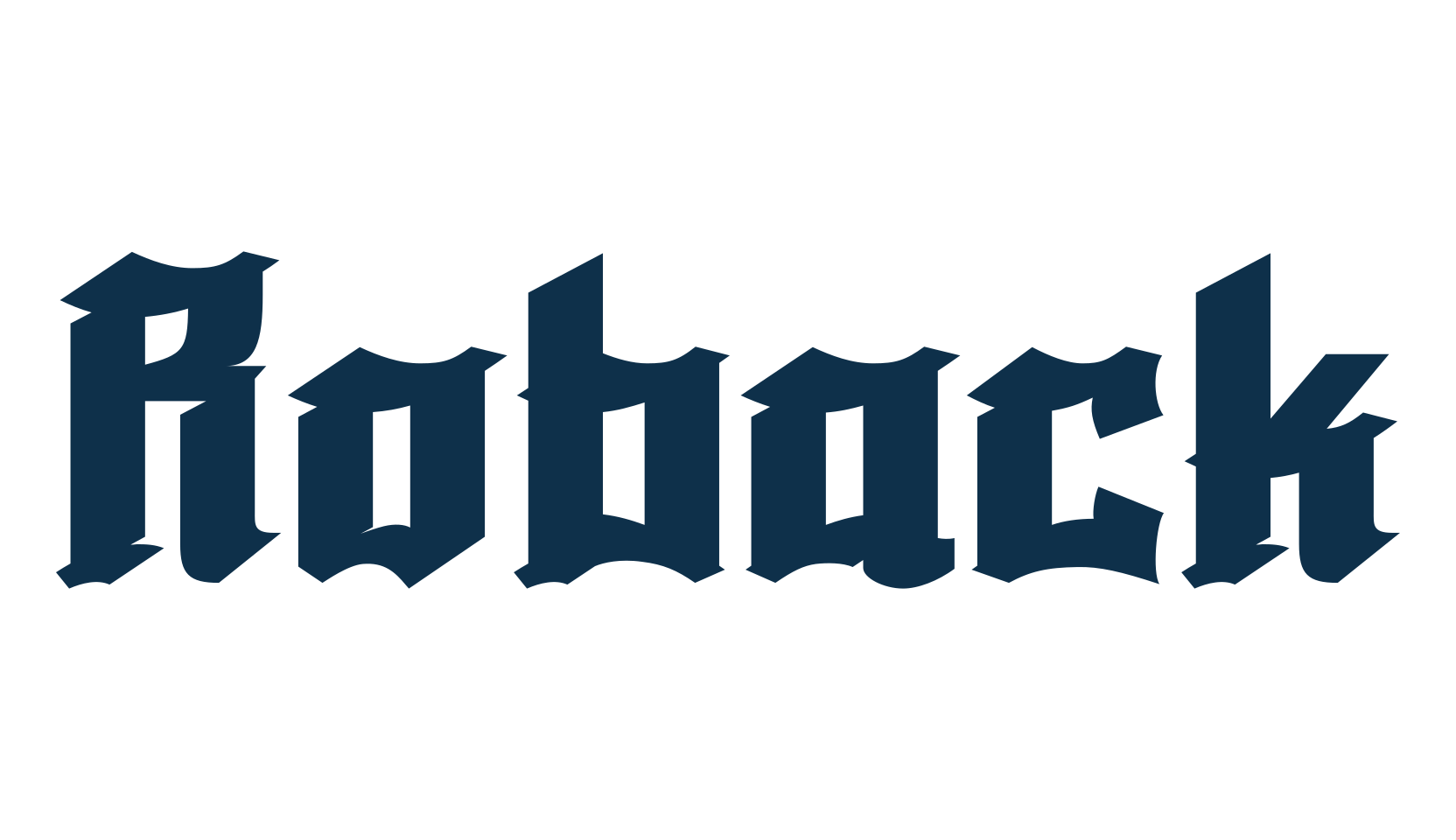 Roback, gothic modern font preview