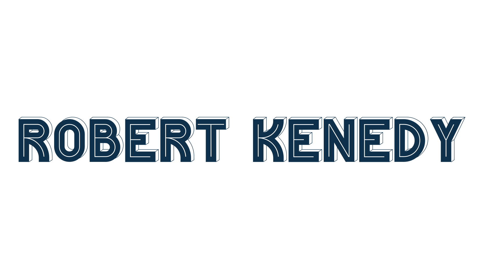Robert Kenedy, retro font preview