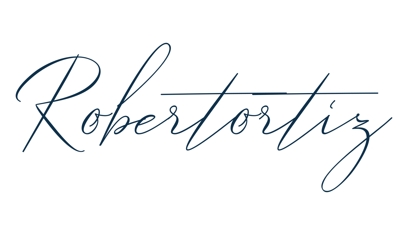Robertortiz, handwriting font preview