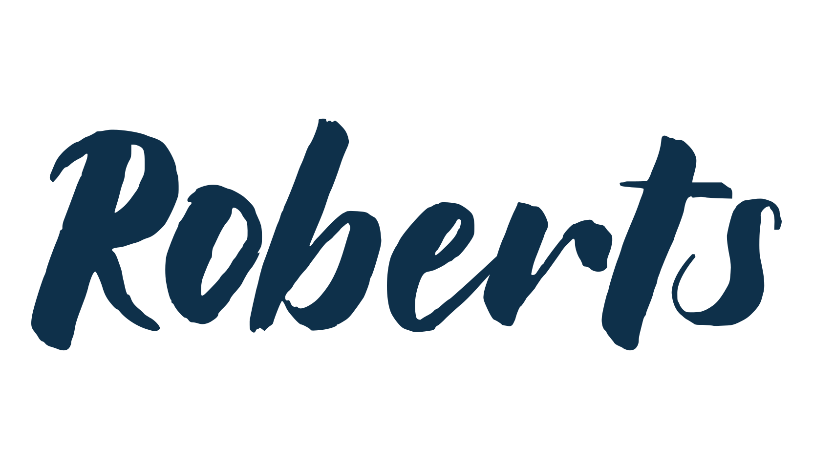 Roberts, script brush fancy decorative calligraphy font preview