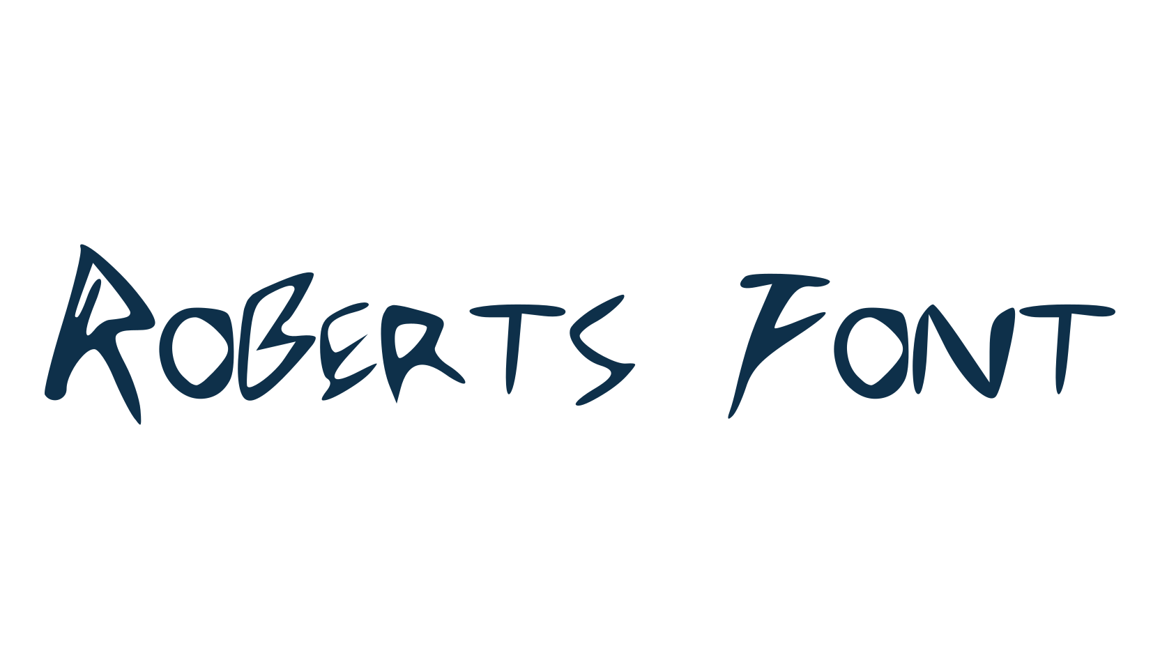 Roberts Font, script handwritten fancy decorative calligraphy font preview