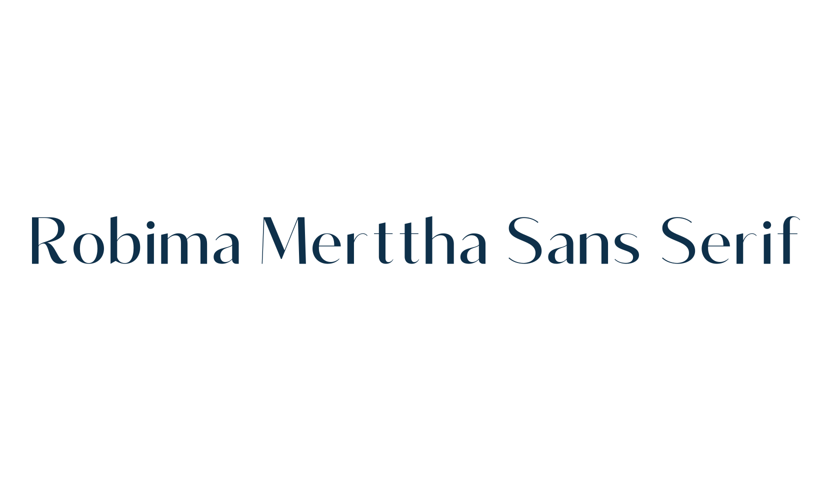 Robima Merttha Sans Serif, basic serif font preview