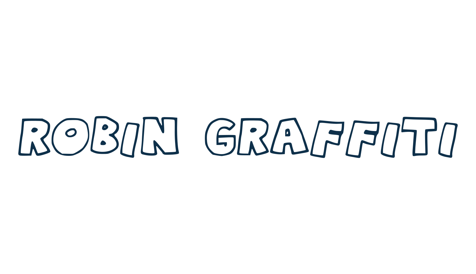 Robin Graffiti, fancy cartoon decorative font preview