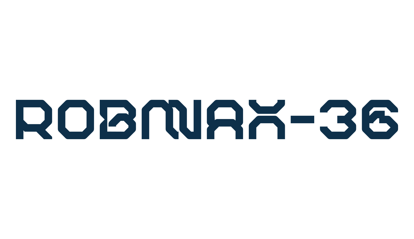 Robmax-36, techno sci-fi font preview