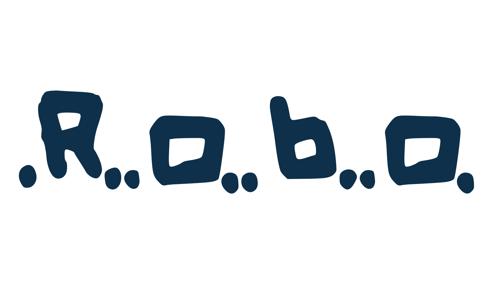 Robo, cartoon font preview