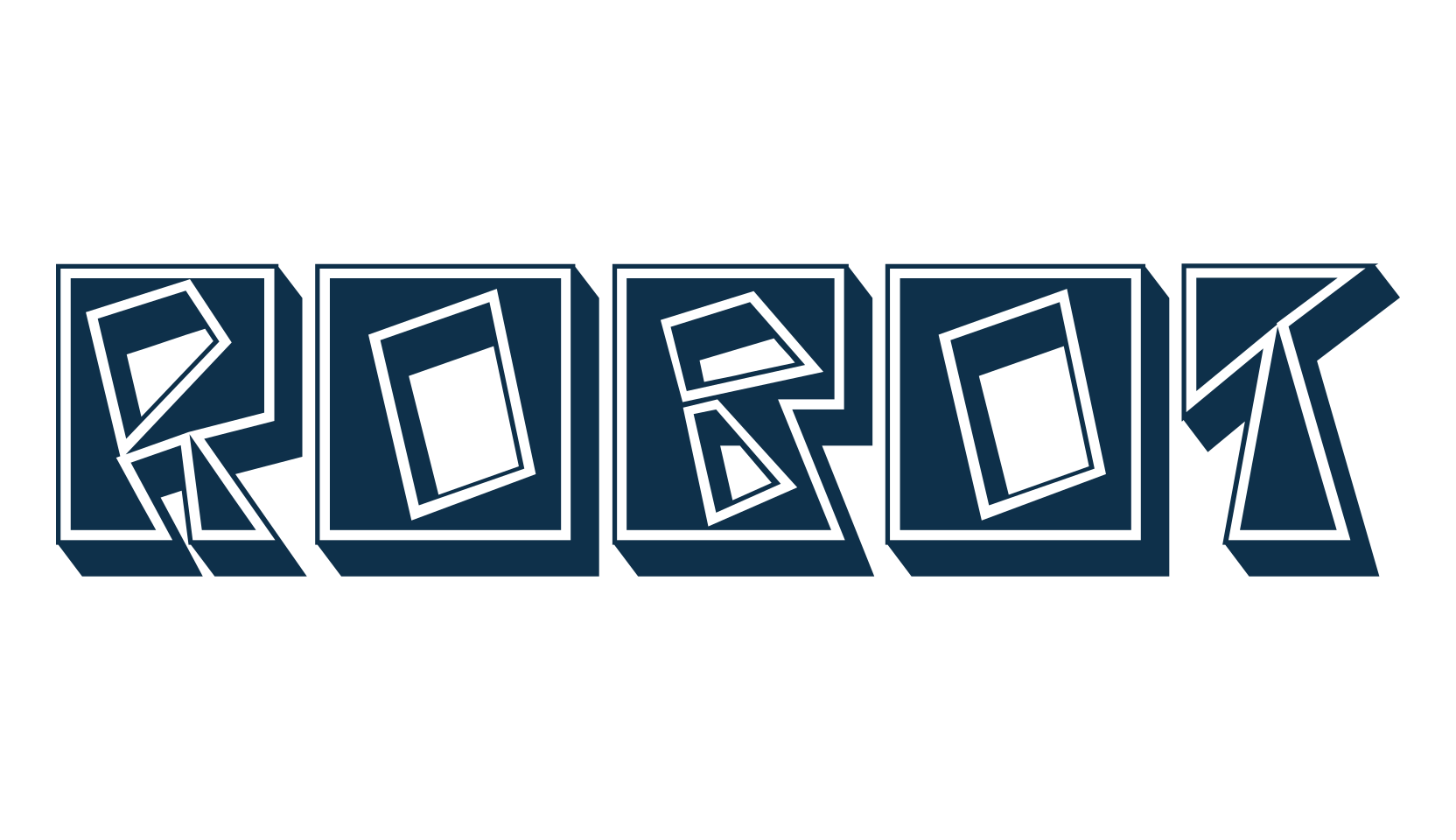 Robot (robot-3), fancy various decorative font preview