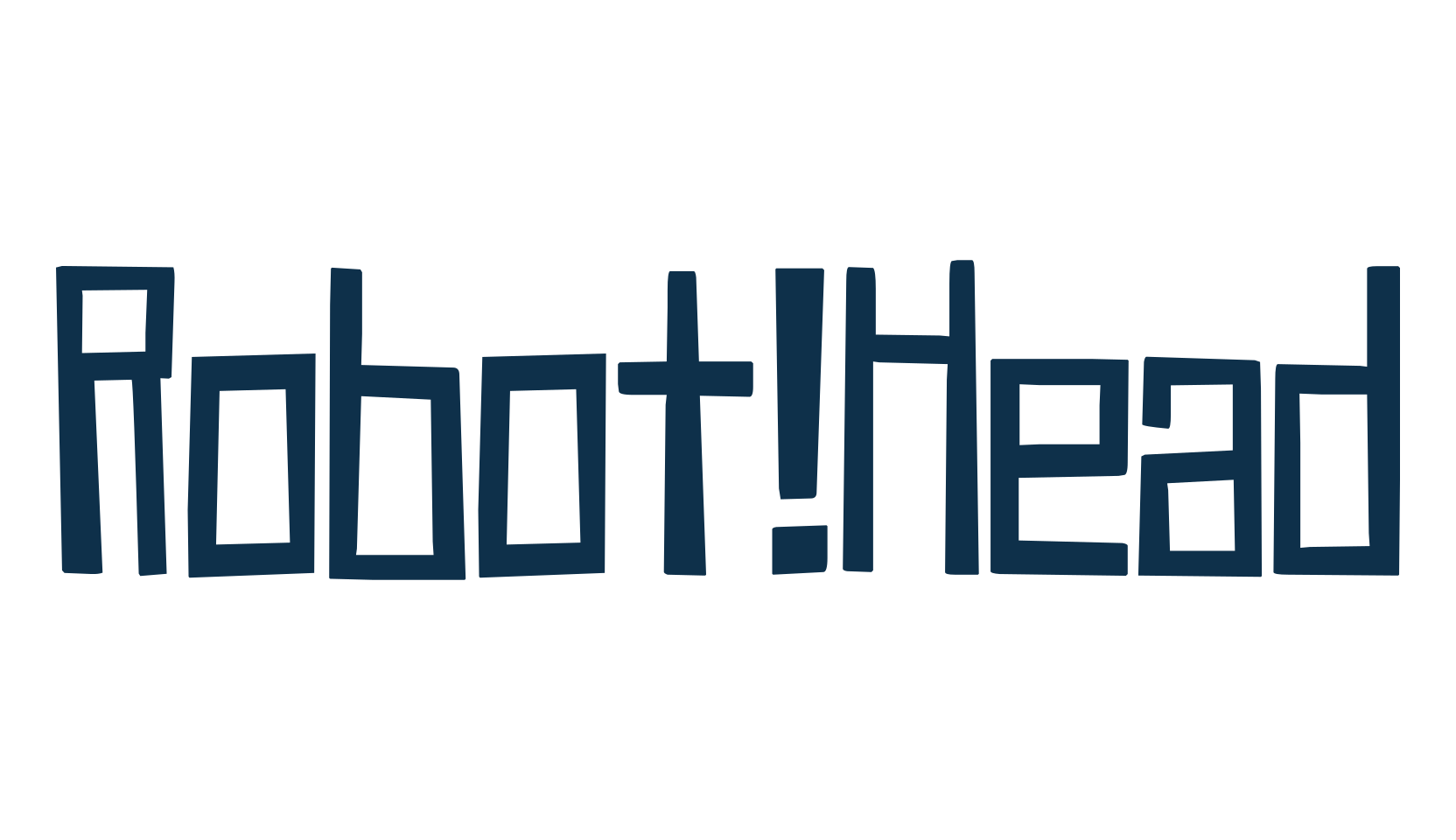 Robot!Head, cartoon font preview