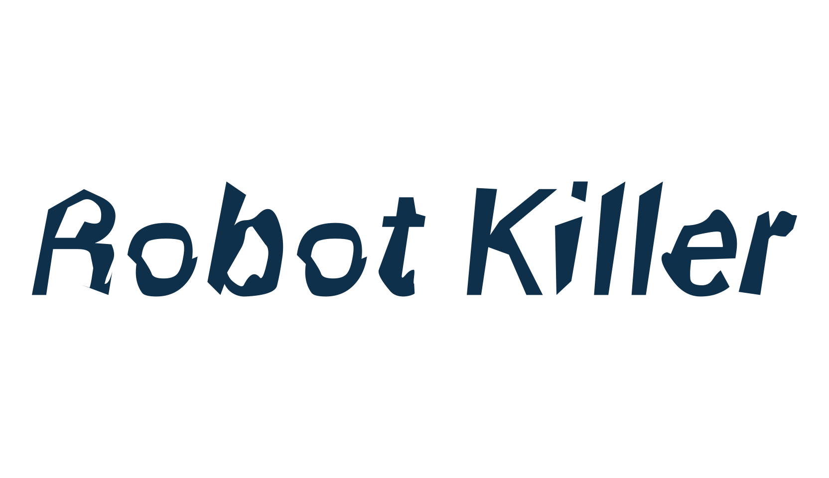 Robot Killer, fancy distorted decorative font preview