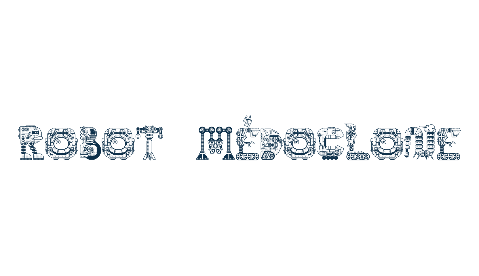 Robot Médoclone, decorative font preview