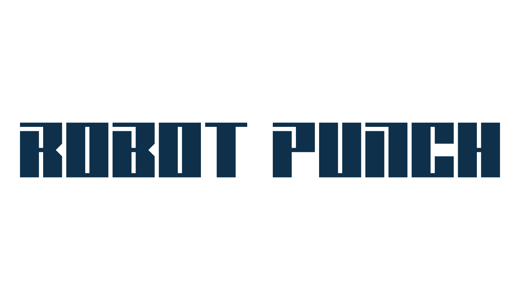 Robot Punch, techno sci-fi font preview