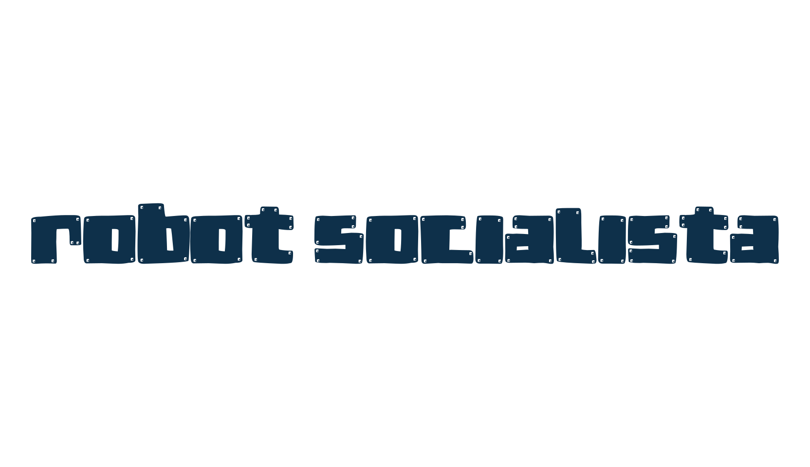 Robot Socialista, fancy cartoon decorative font preview