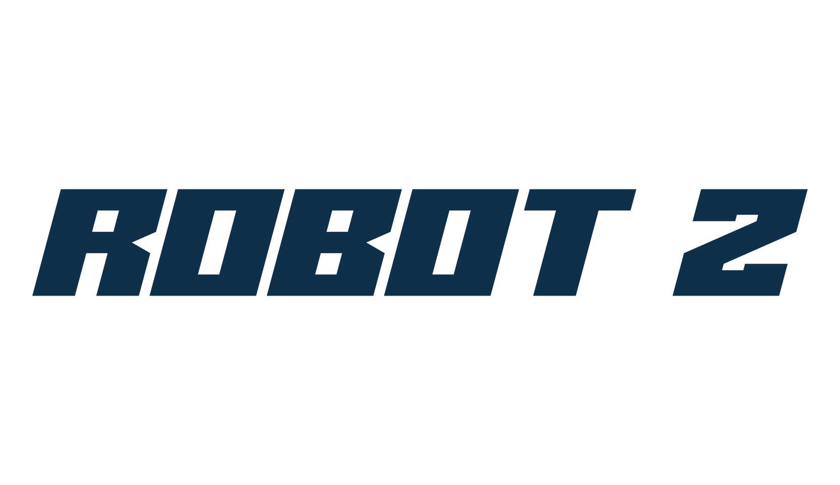 Robot Z, techno square sci-fi font preview