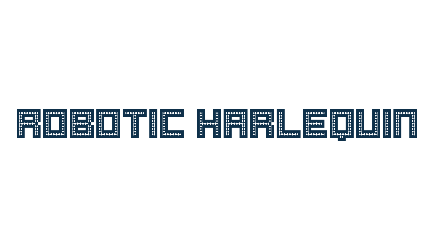 Robotic Harlequin, various font preview