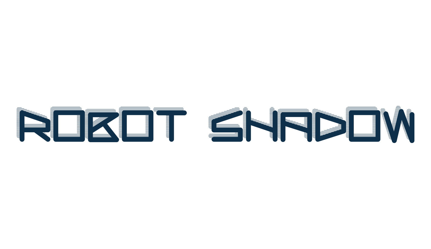 Robot Shadow, various font preview