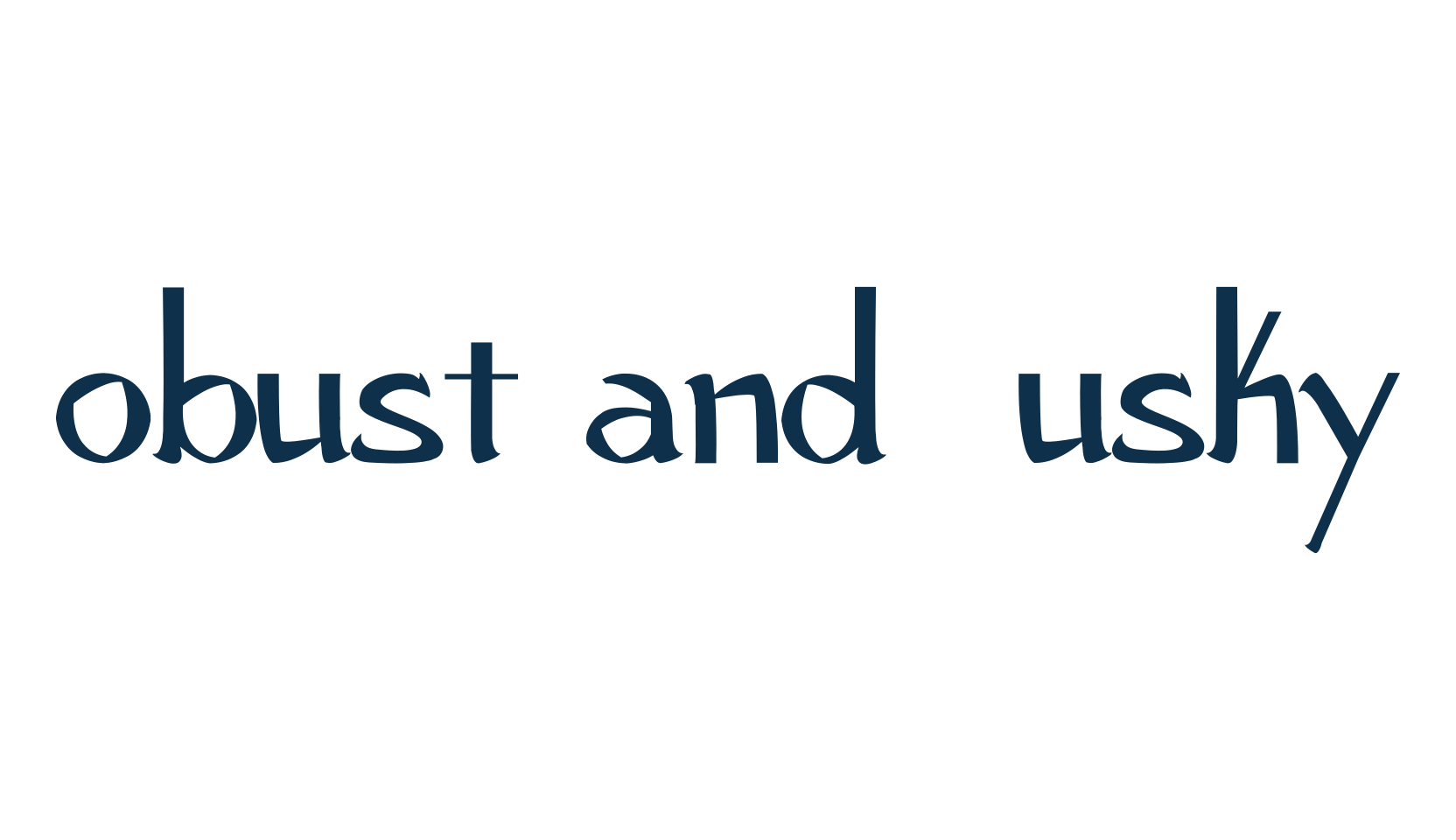 Robust and Husky, fancy various decorative font preview