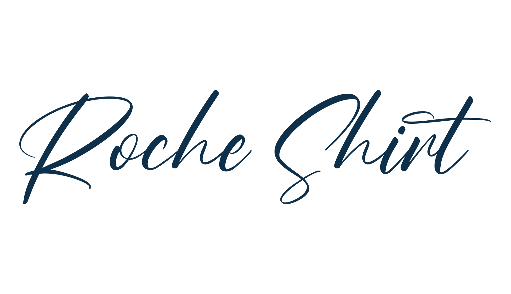 Roche Shirt, handwriting font preview