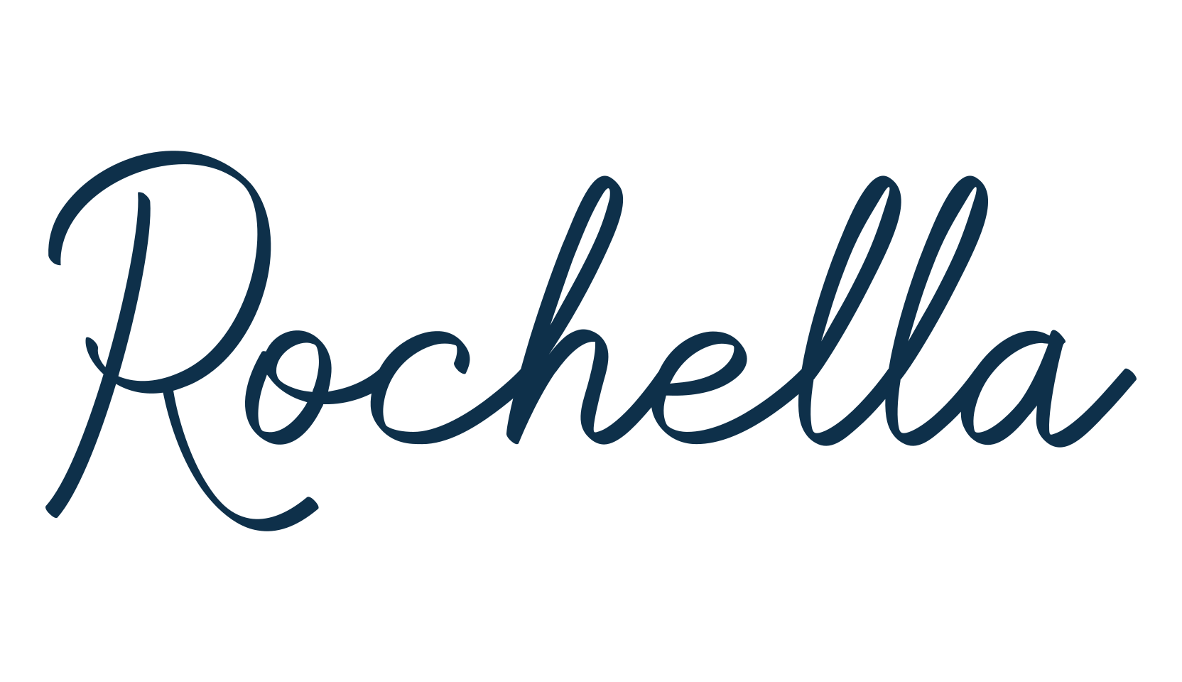 Rochella, handwriting font preview