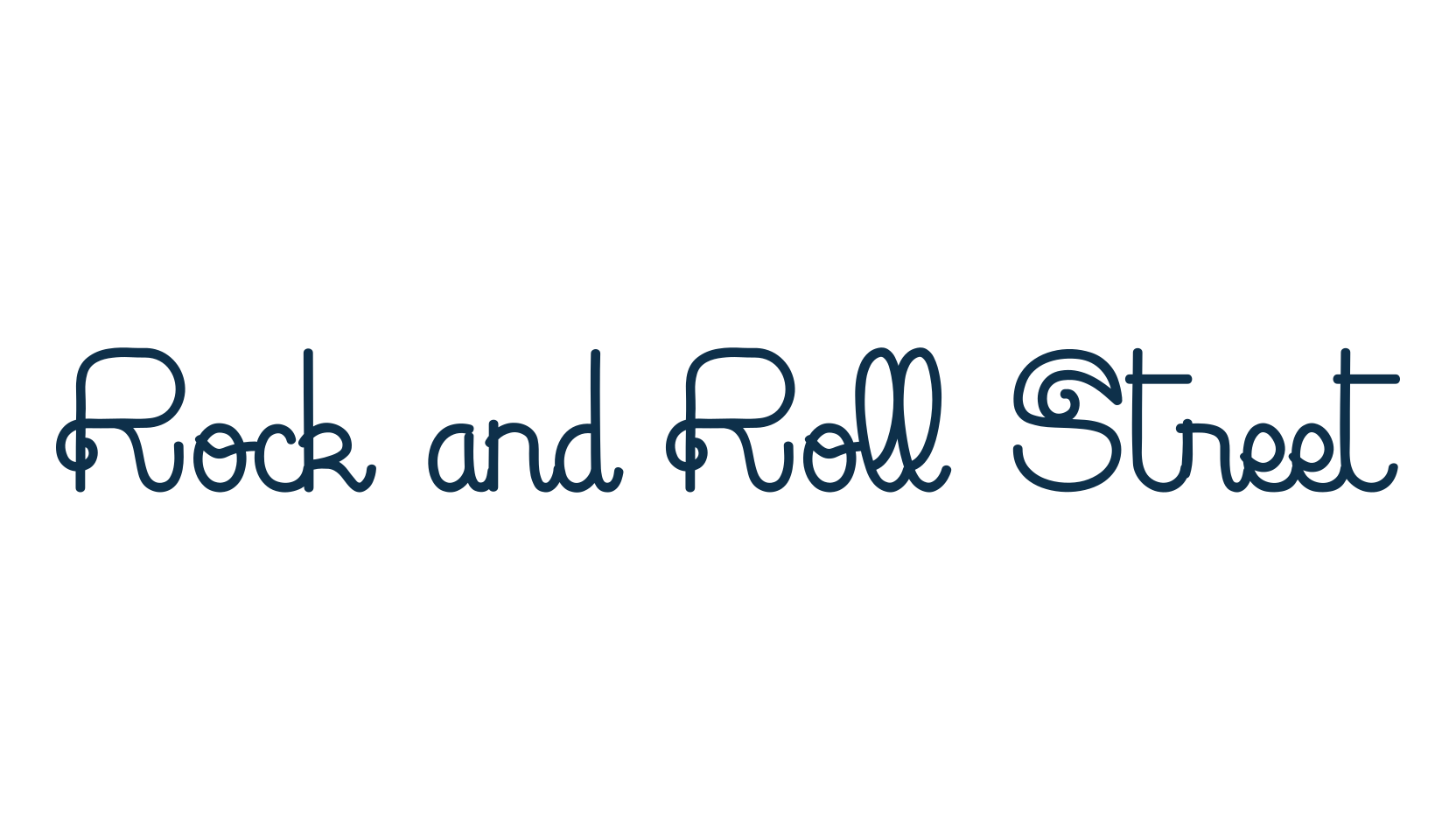 Rock and Roll Street, fancy decorative font preview