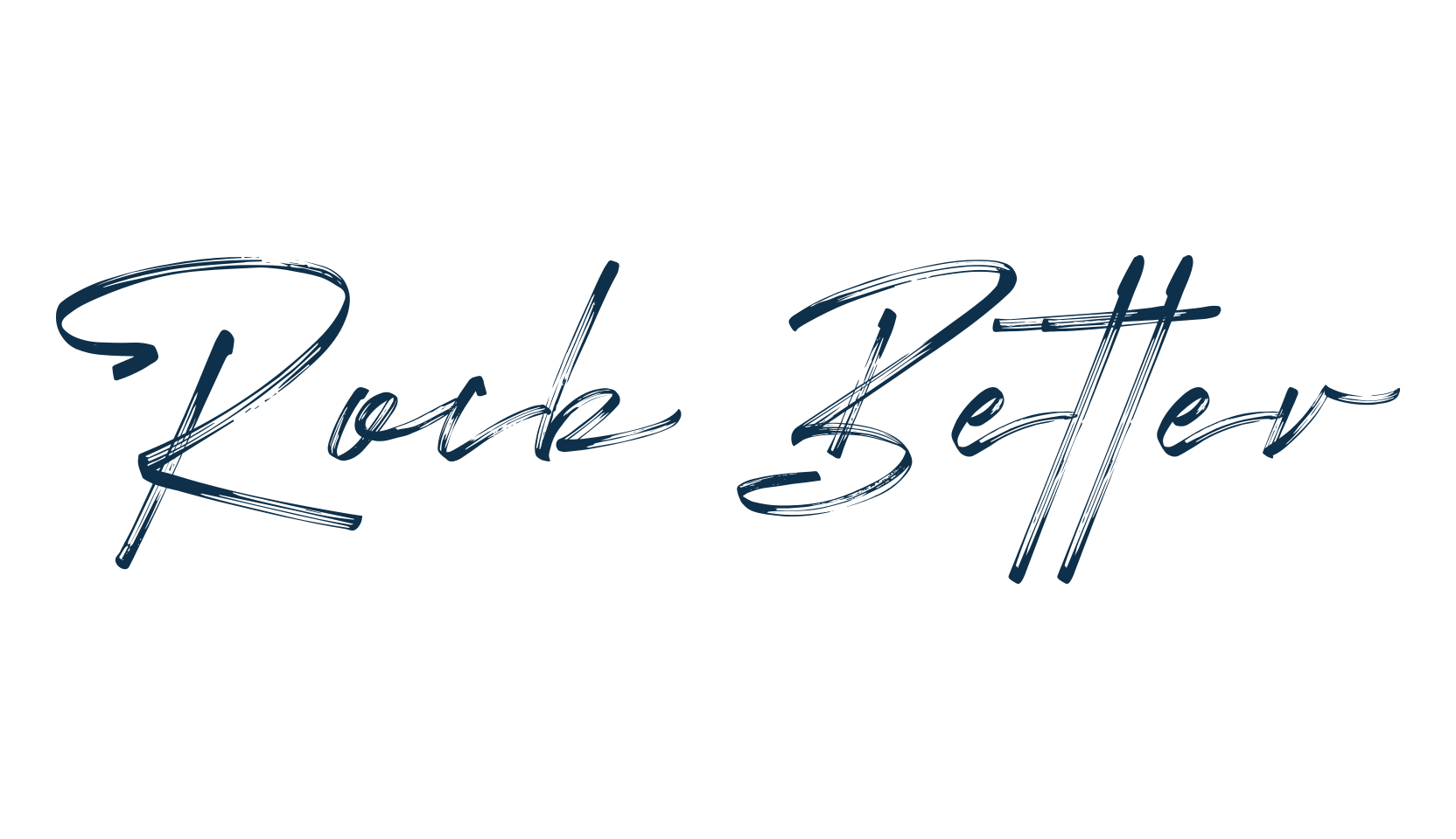 Rock Better, brush font preview