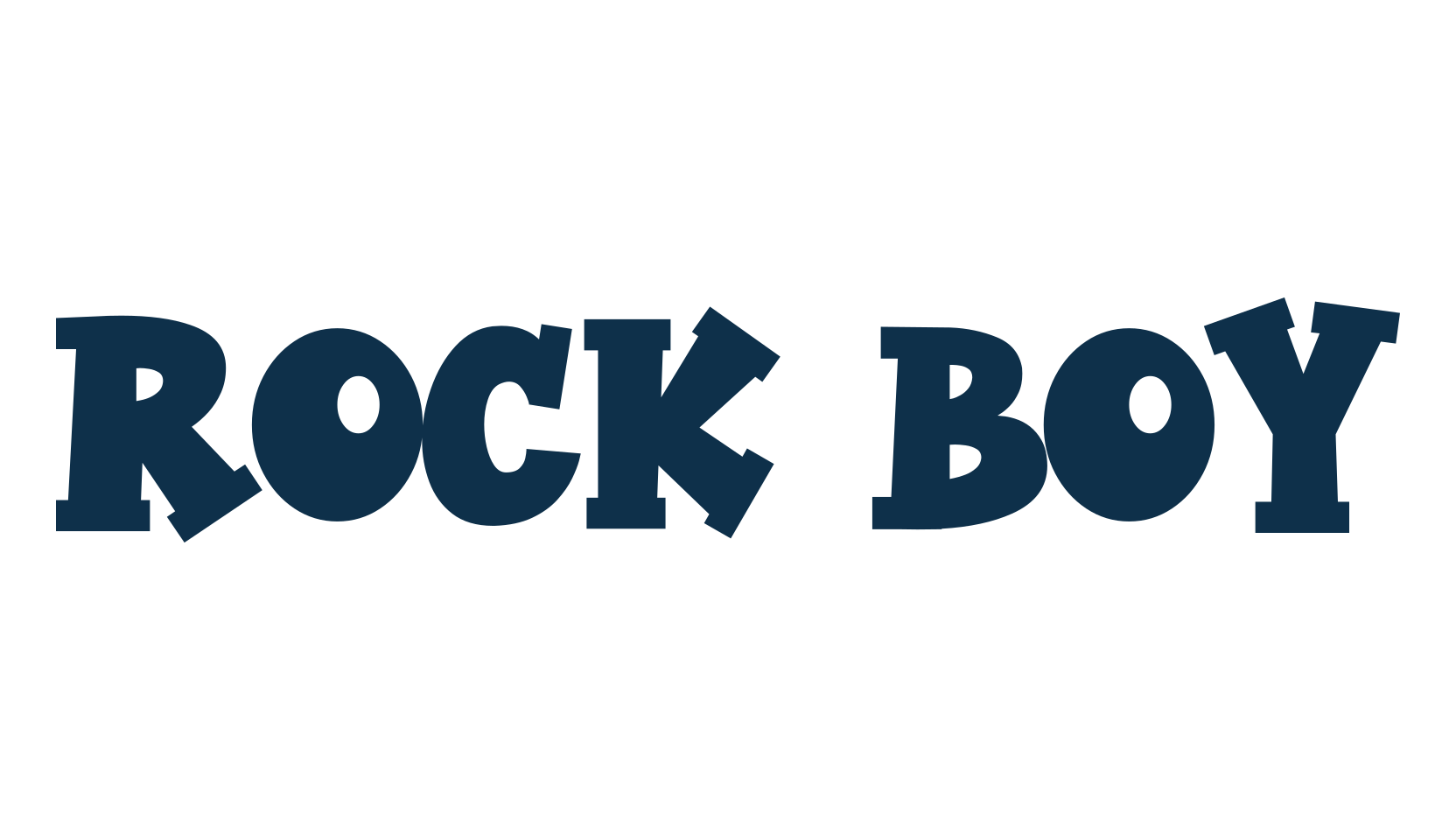 Rock Boy, fancy cartoon decorative font preview