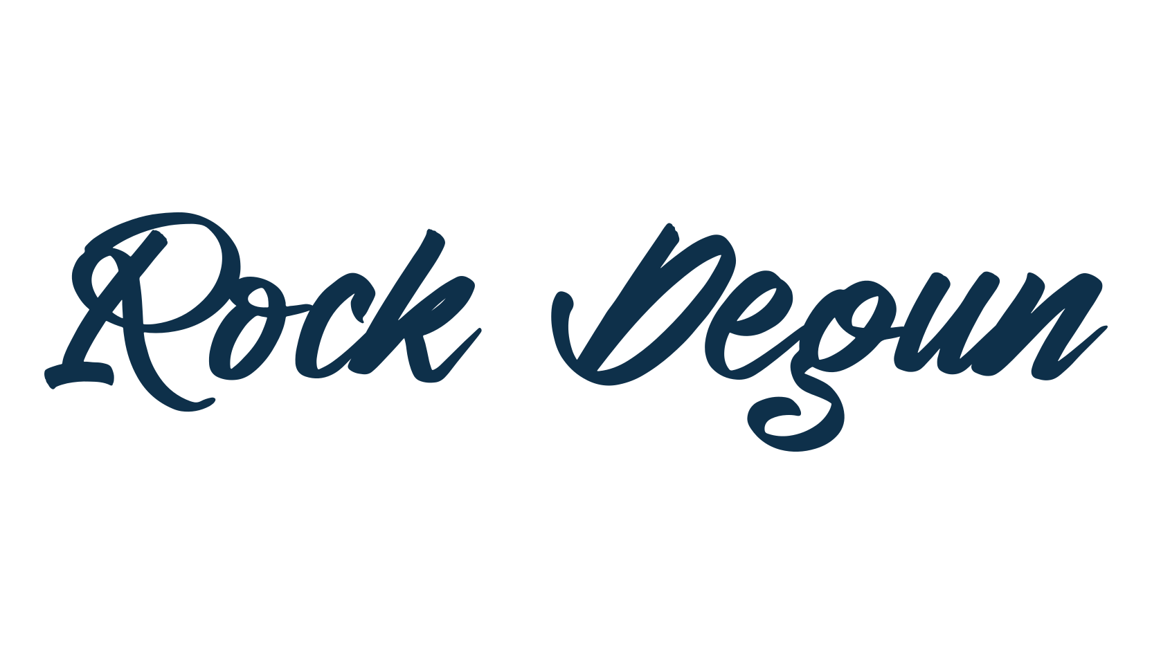 Rock Degun, handwriting font preview
