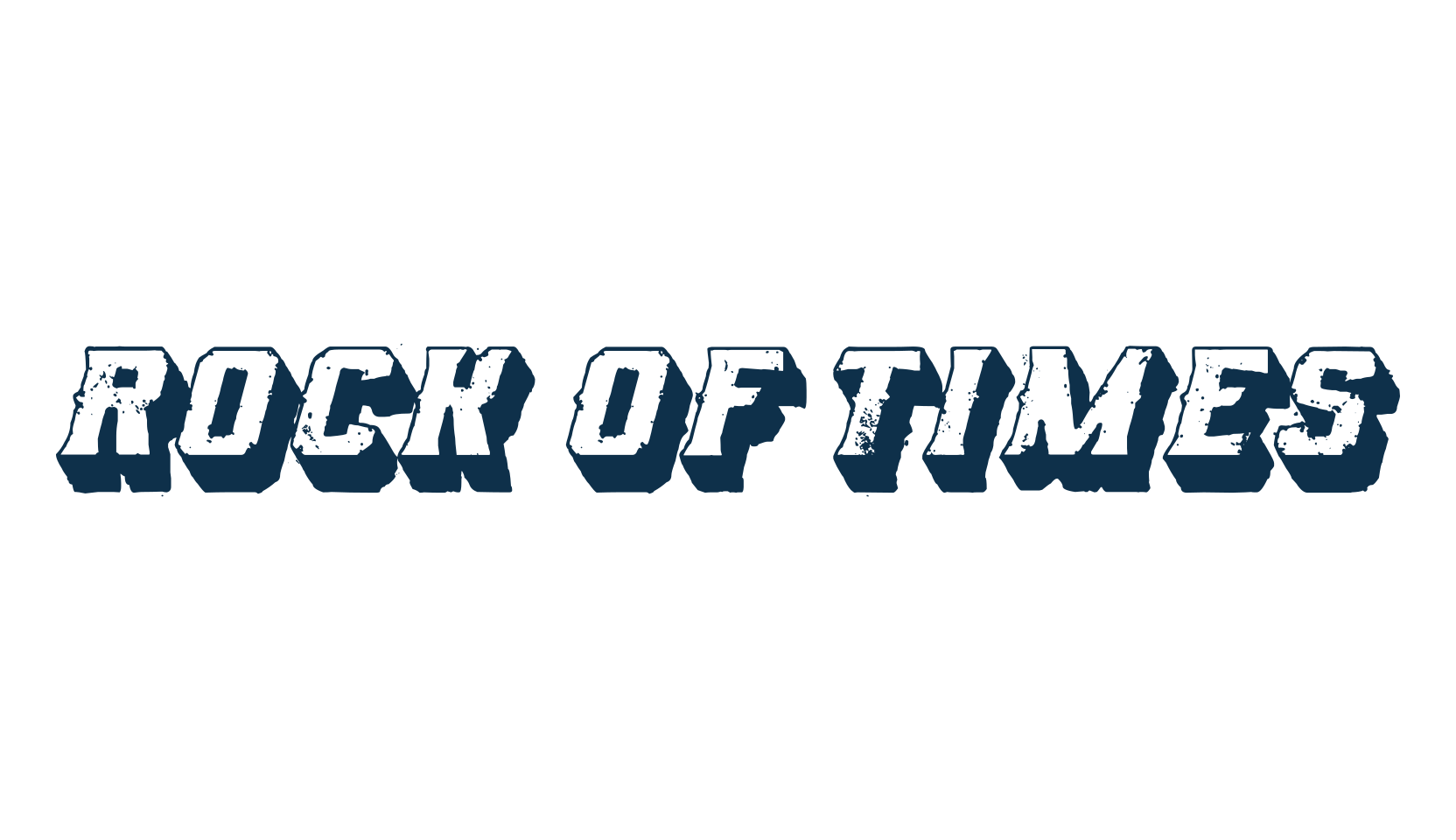 Rock of Times, fancy eroded decorative font preview