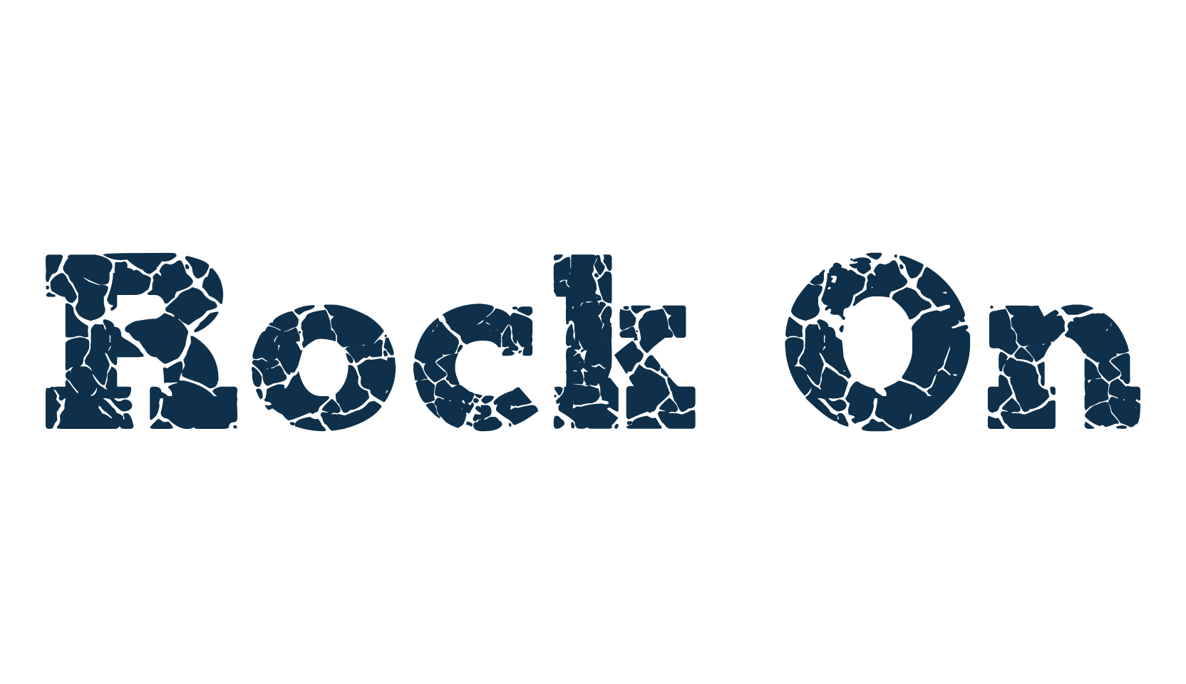 Rock On, destroy font preview