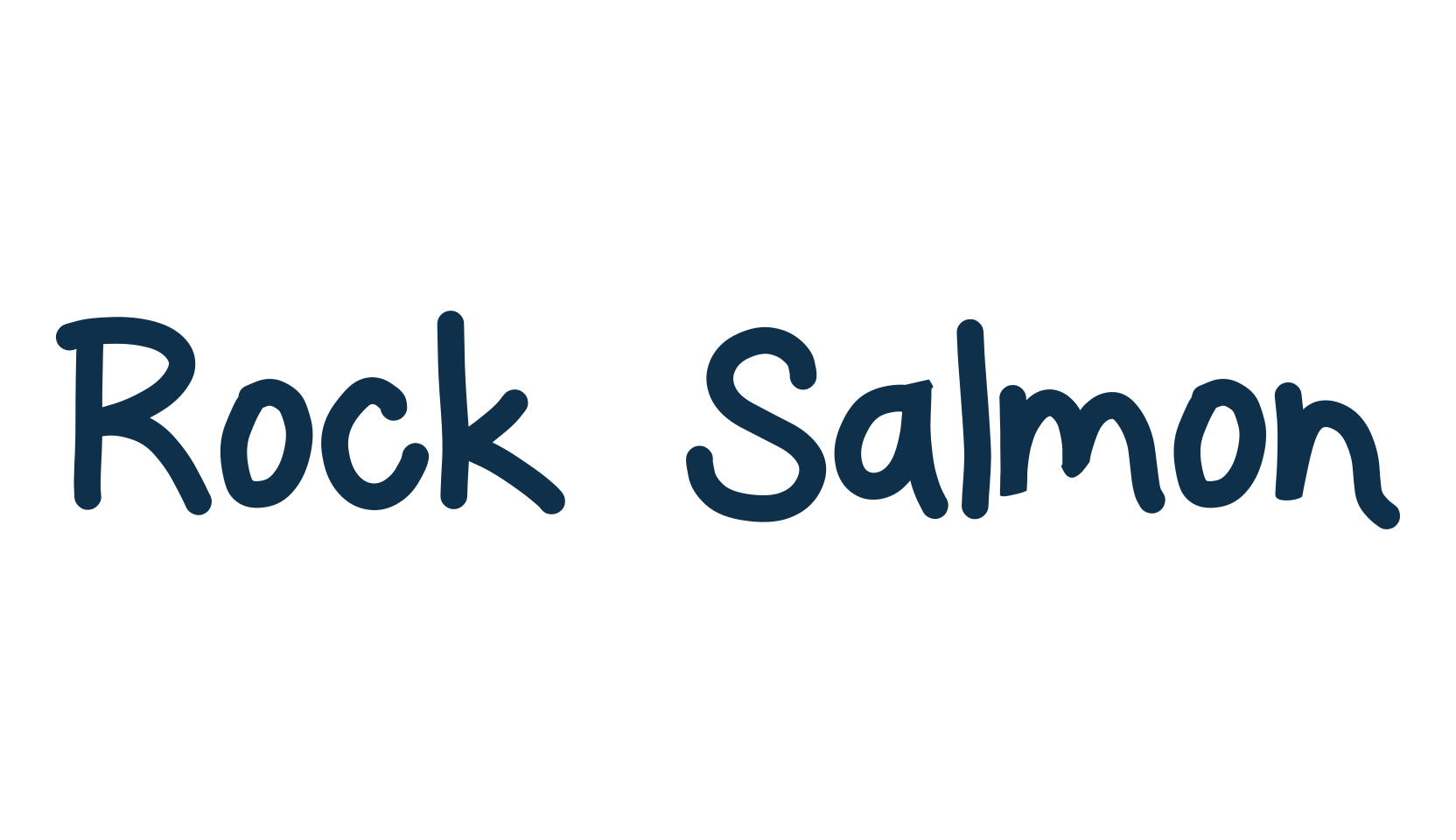 Rock Salmon, script handwritten fancy decorative calligraphy font preview