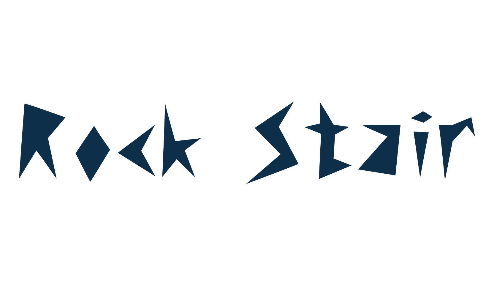 Rock Stair, fancy various decorative font preview