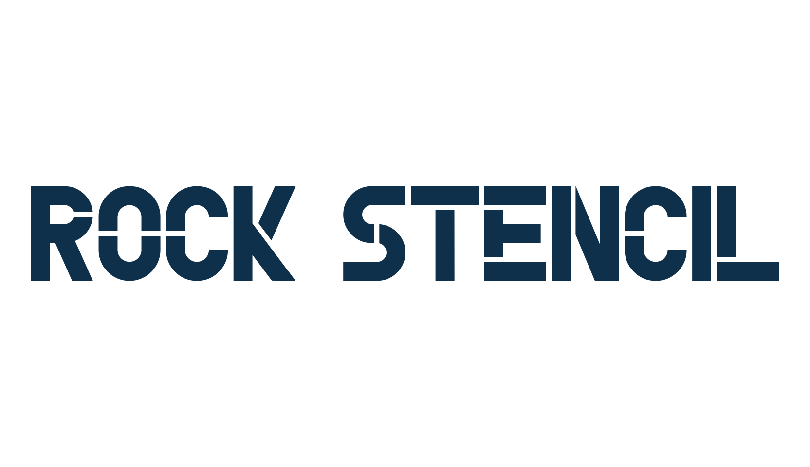 Rock Stencil, fancy stencil, army decorative font preview