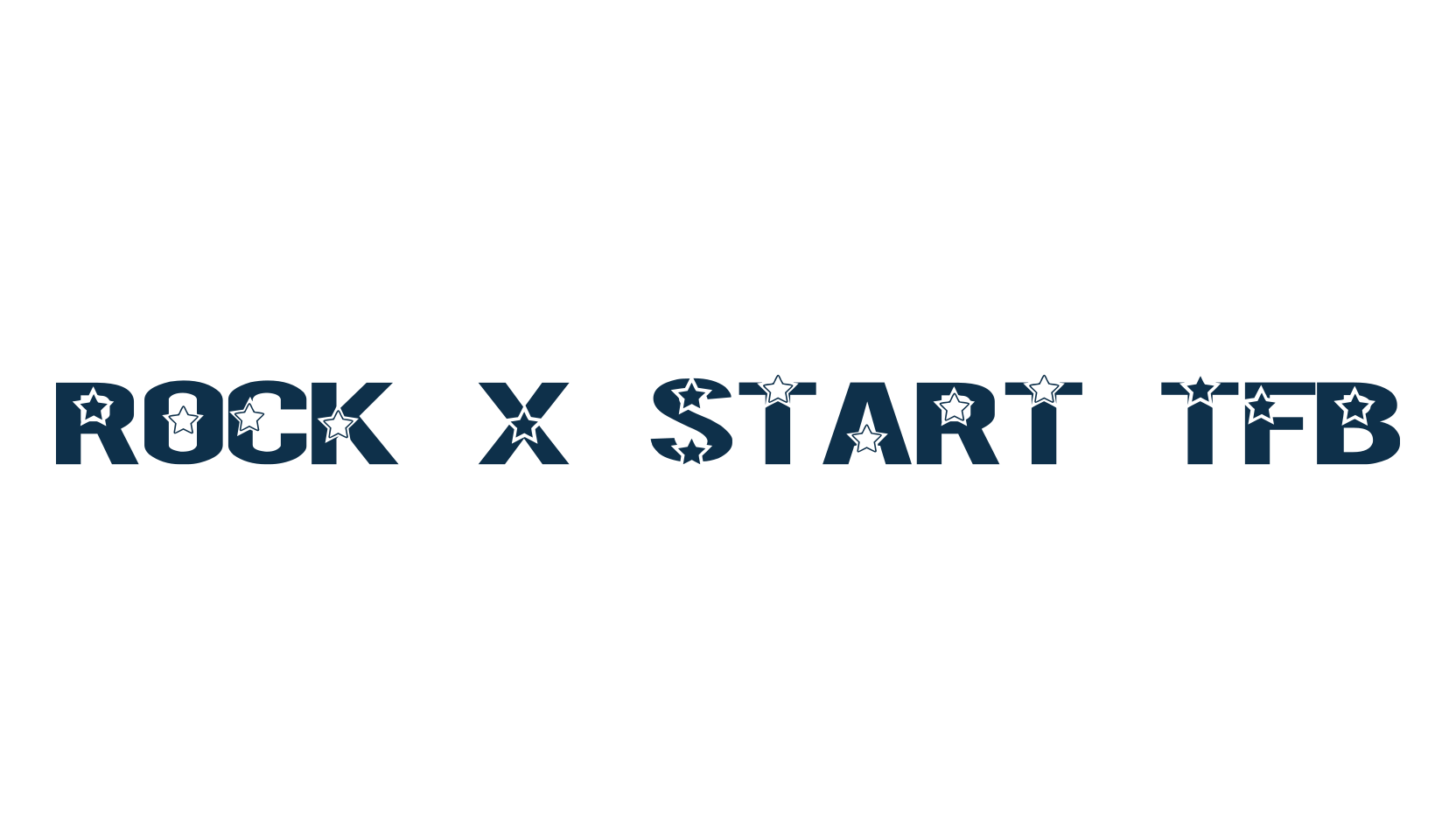Rock X Start TFB, decorative font preview