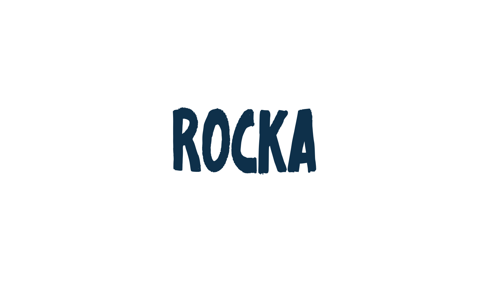 Rocka, brush font preview