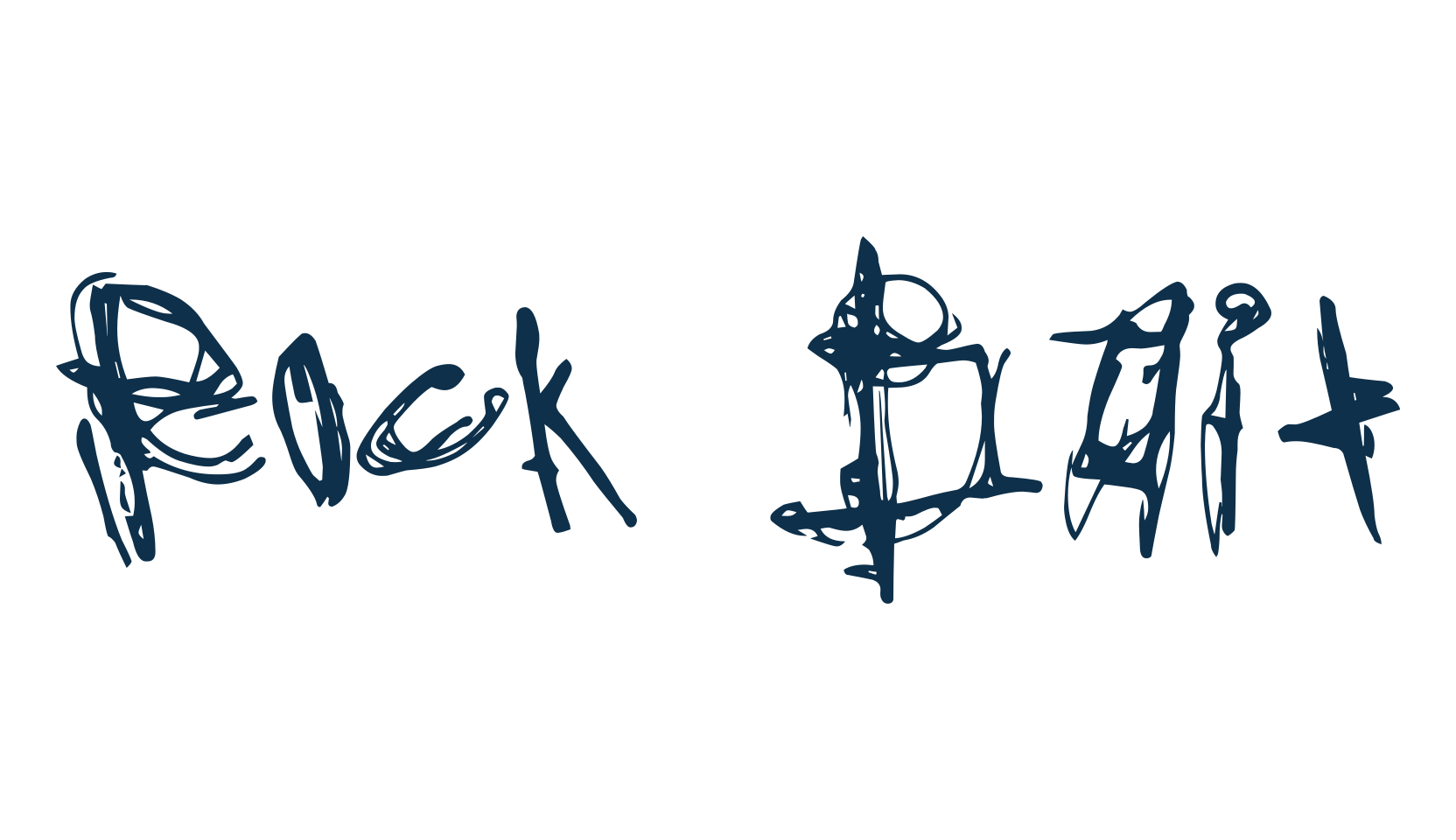 Rock Bait, trash font preview