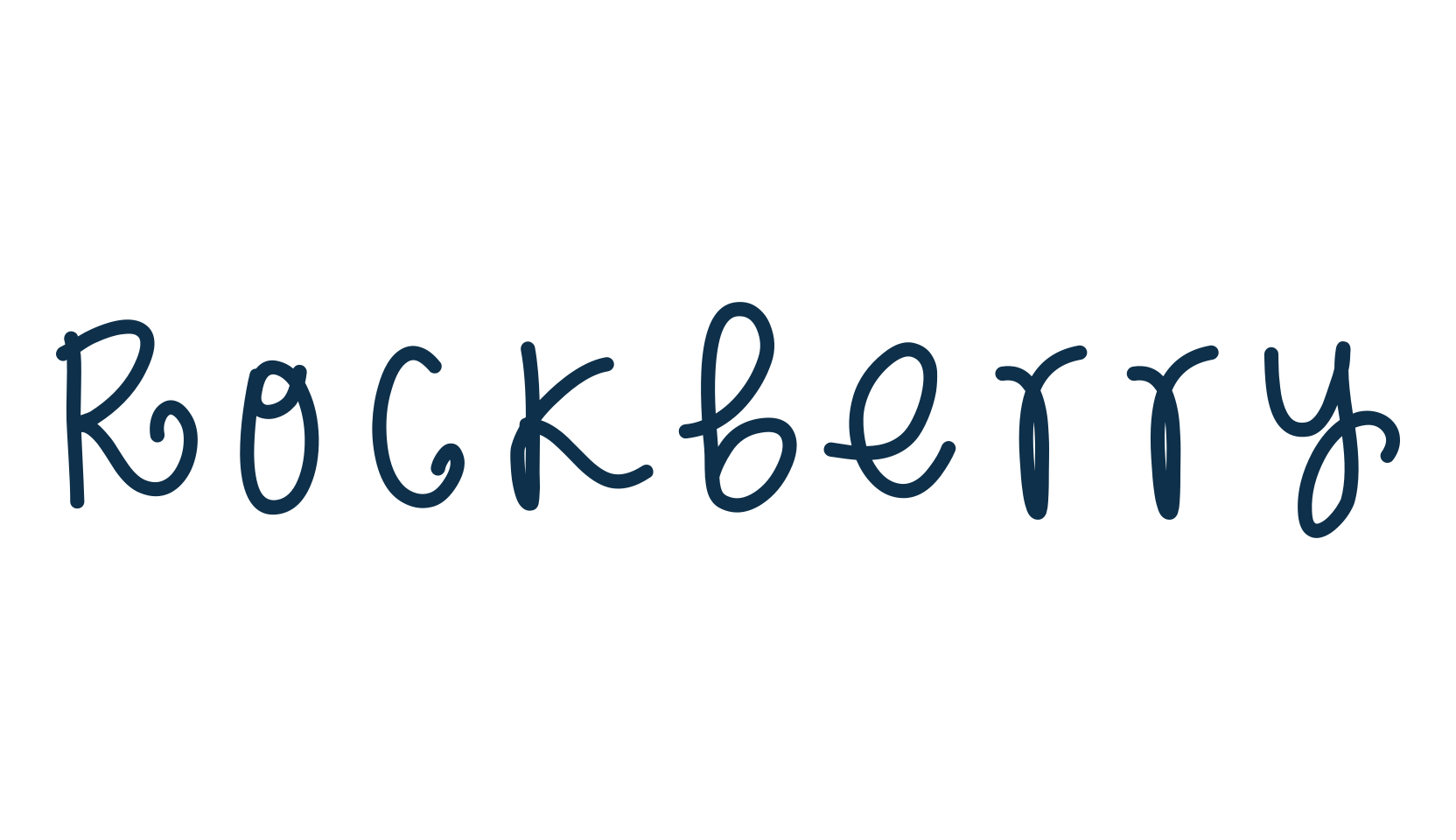 Rockberry, script handwritten fancy decorative calligraphy font preview