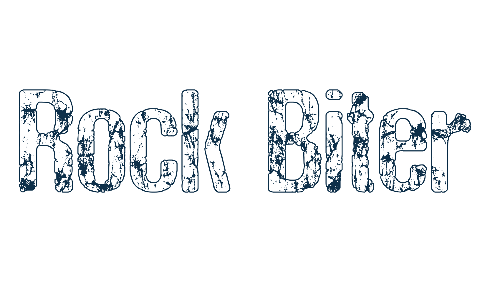 Rock Biter, destroy font preview