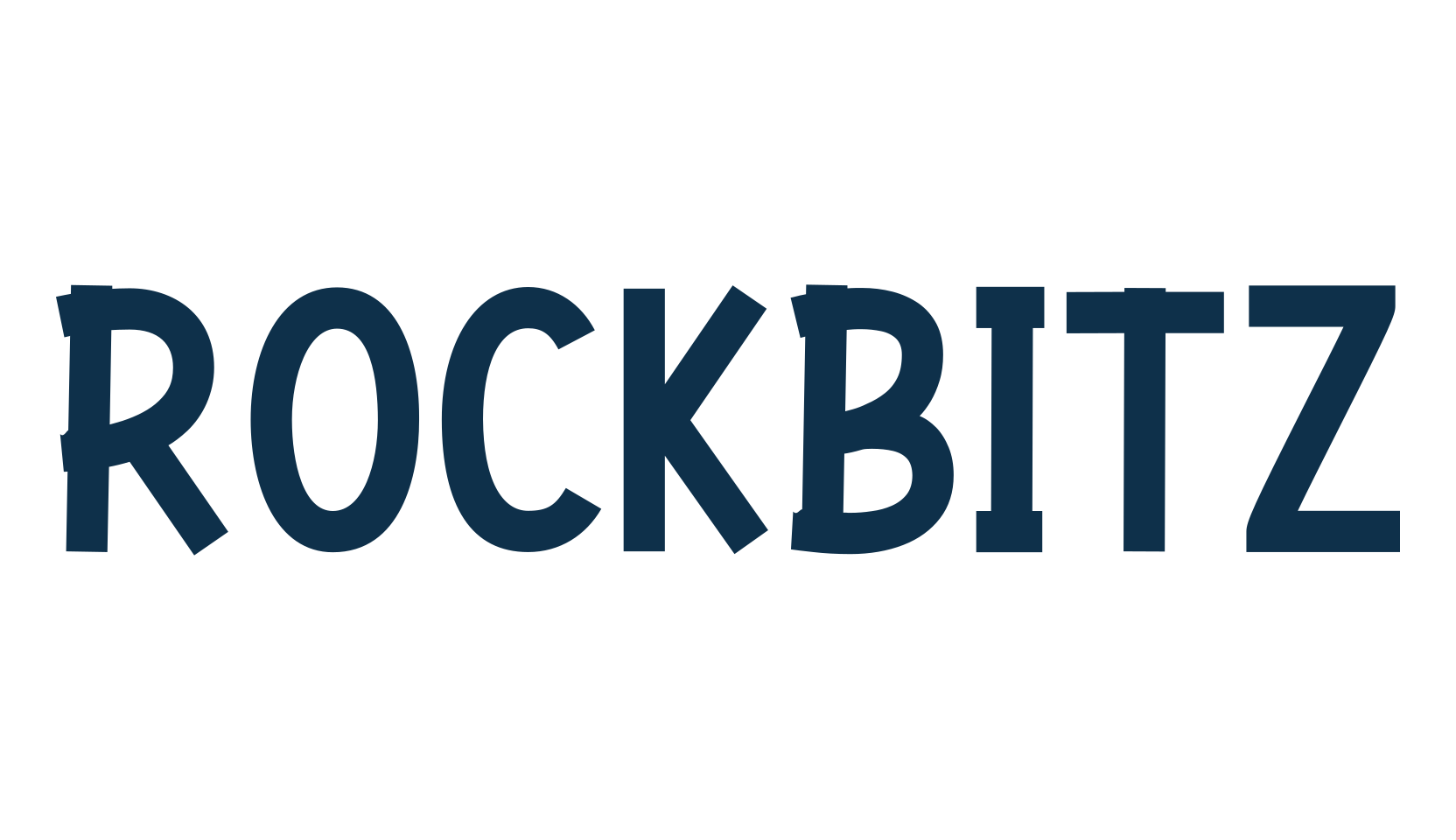 Rockbitz, fancy cartoon decorative font preview