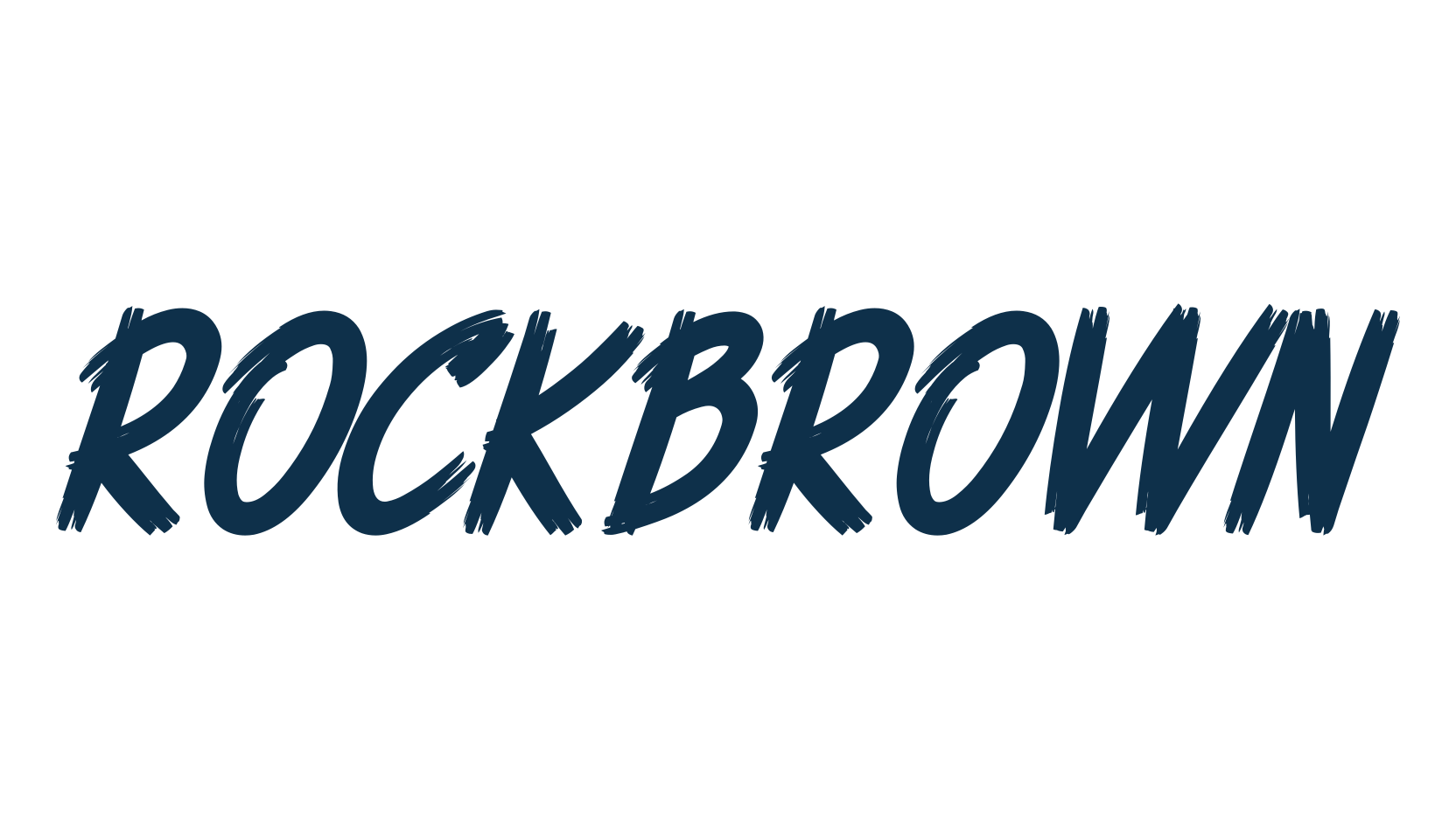Rockbrown, brush font preview