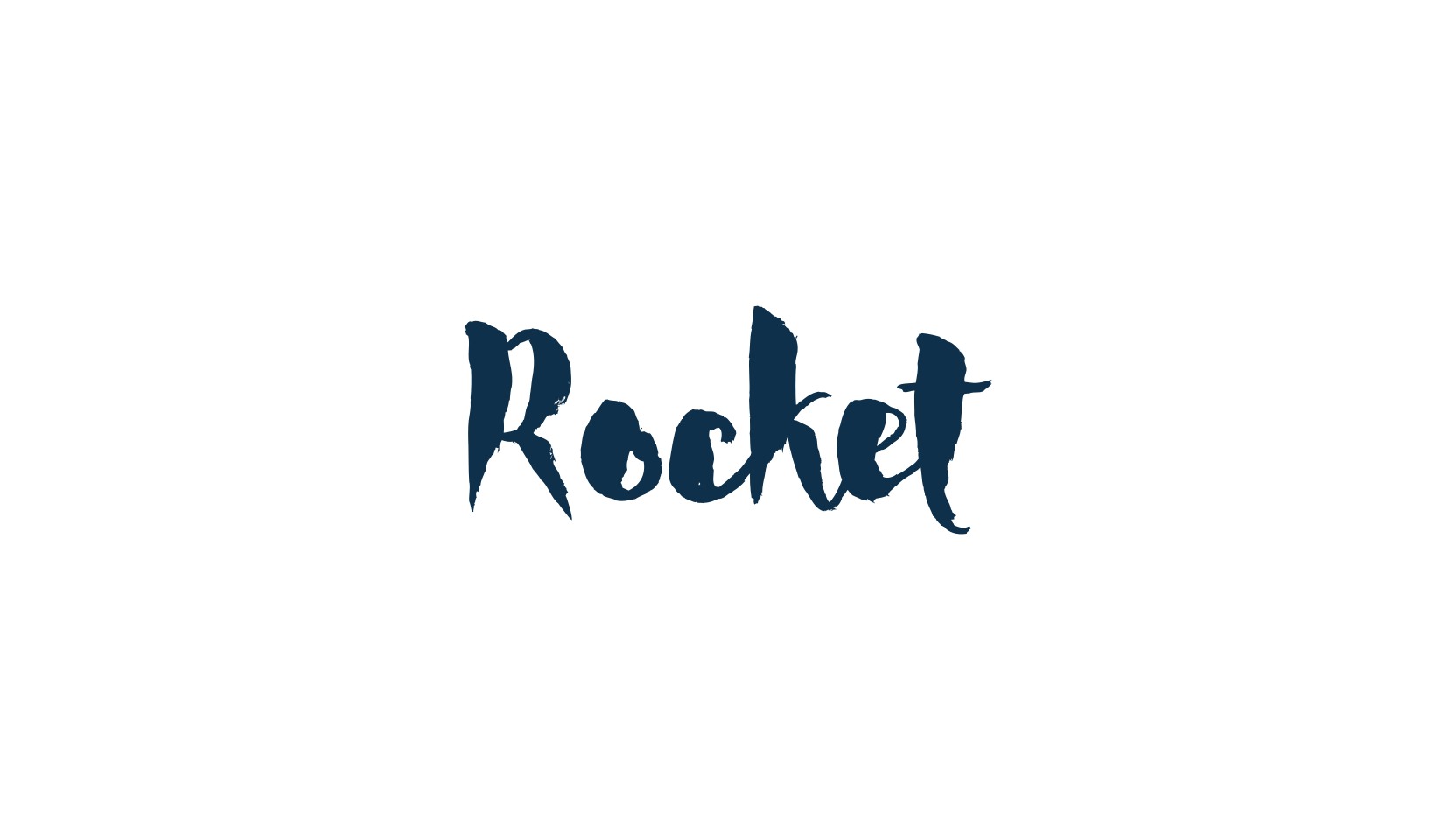 Rocket (rocket-2), brush font preview
