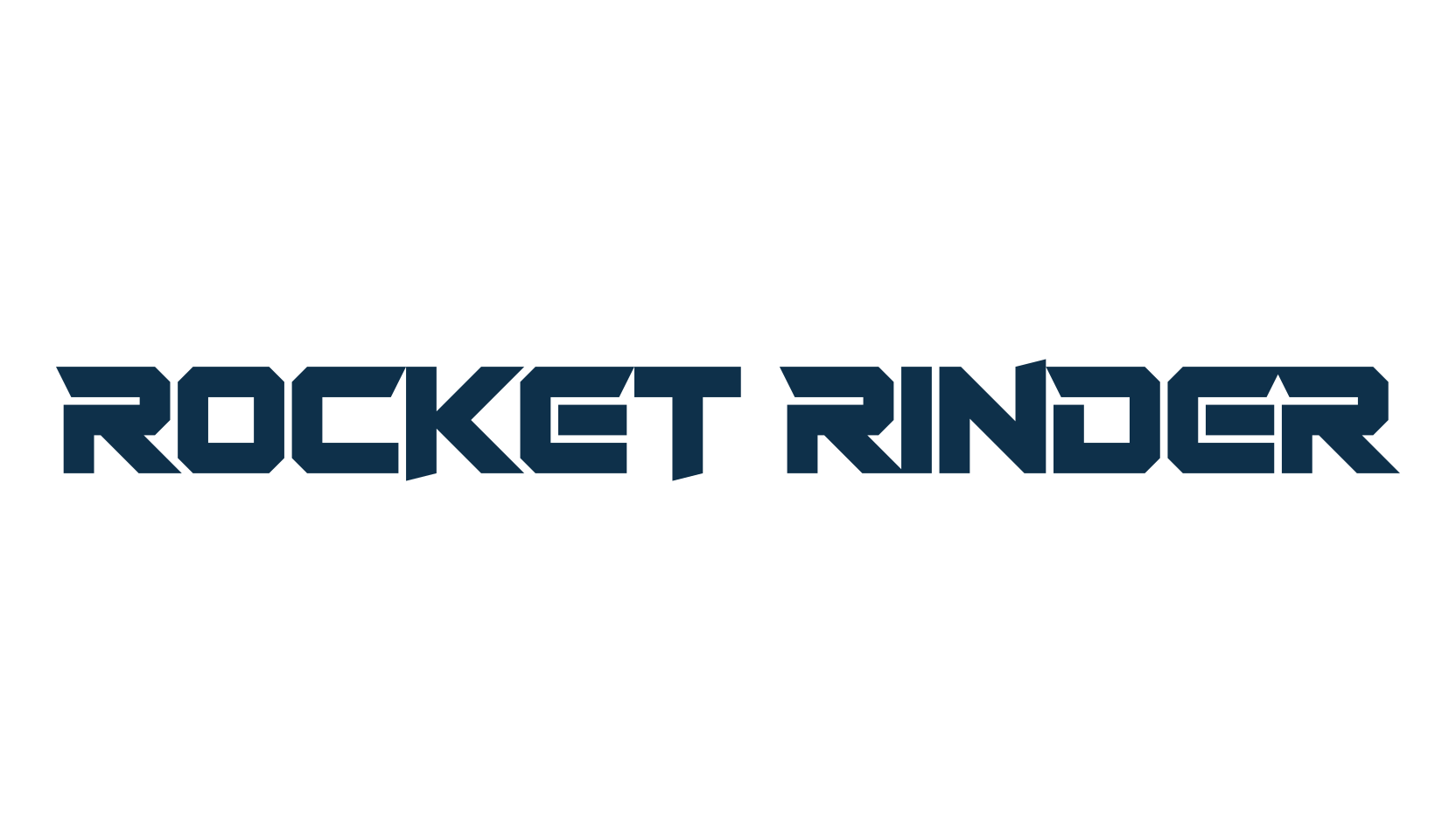 Rocket Rinder, techno sci-fi font preview