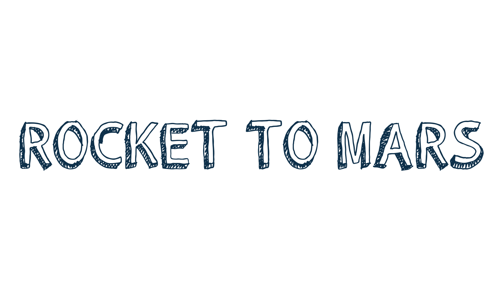 Rocket To Mars, cartoon font preview