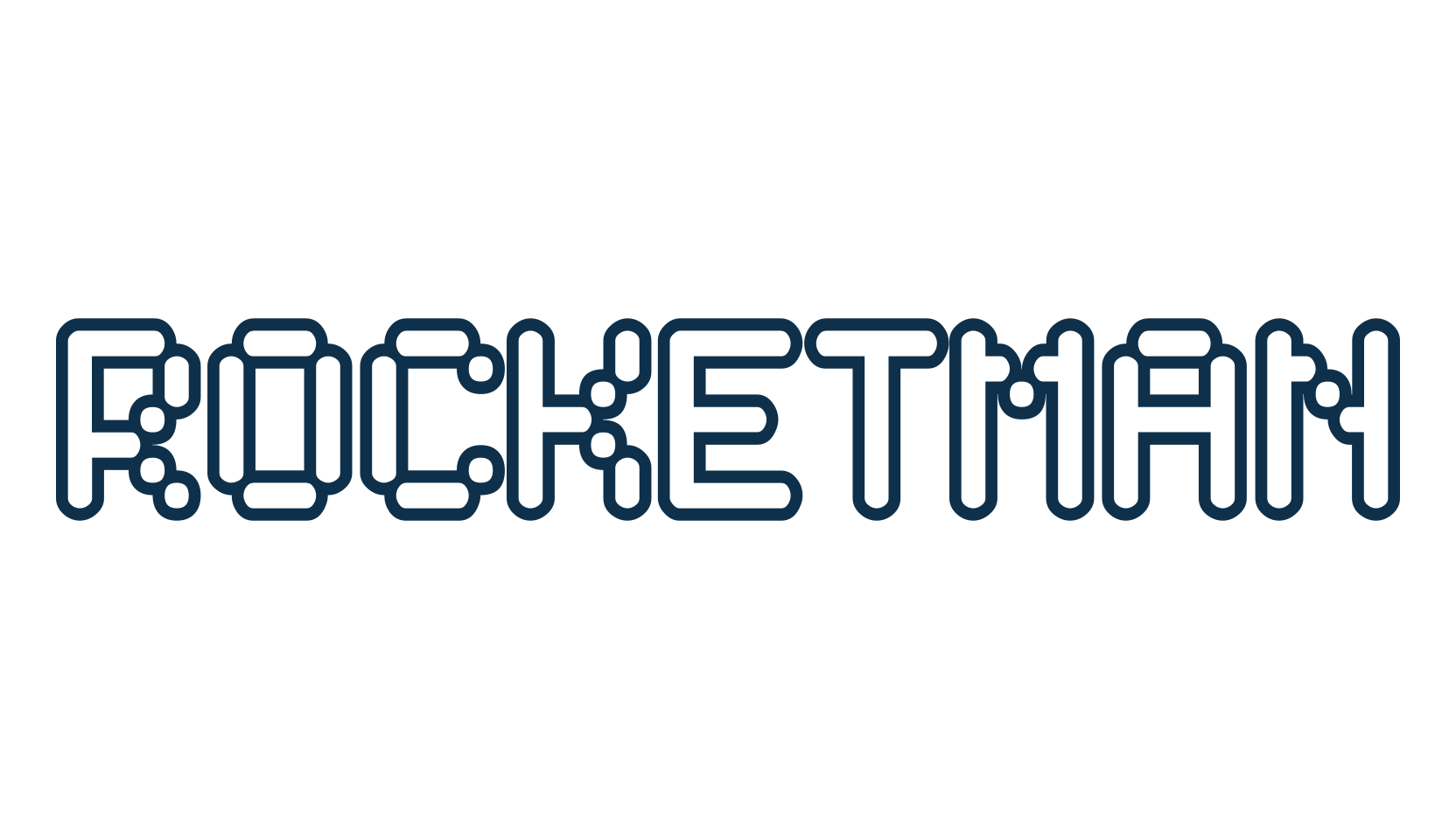 Rocketman, fancy various techno sci-fi font preview
