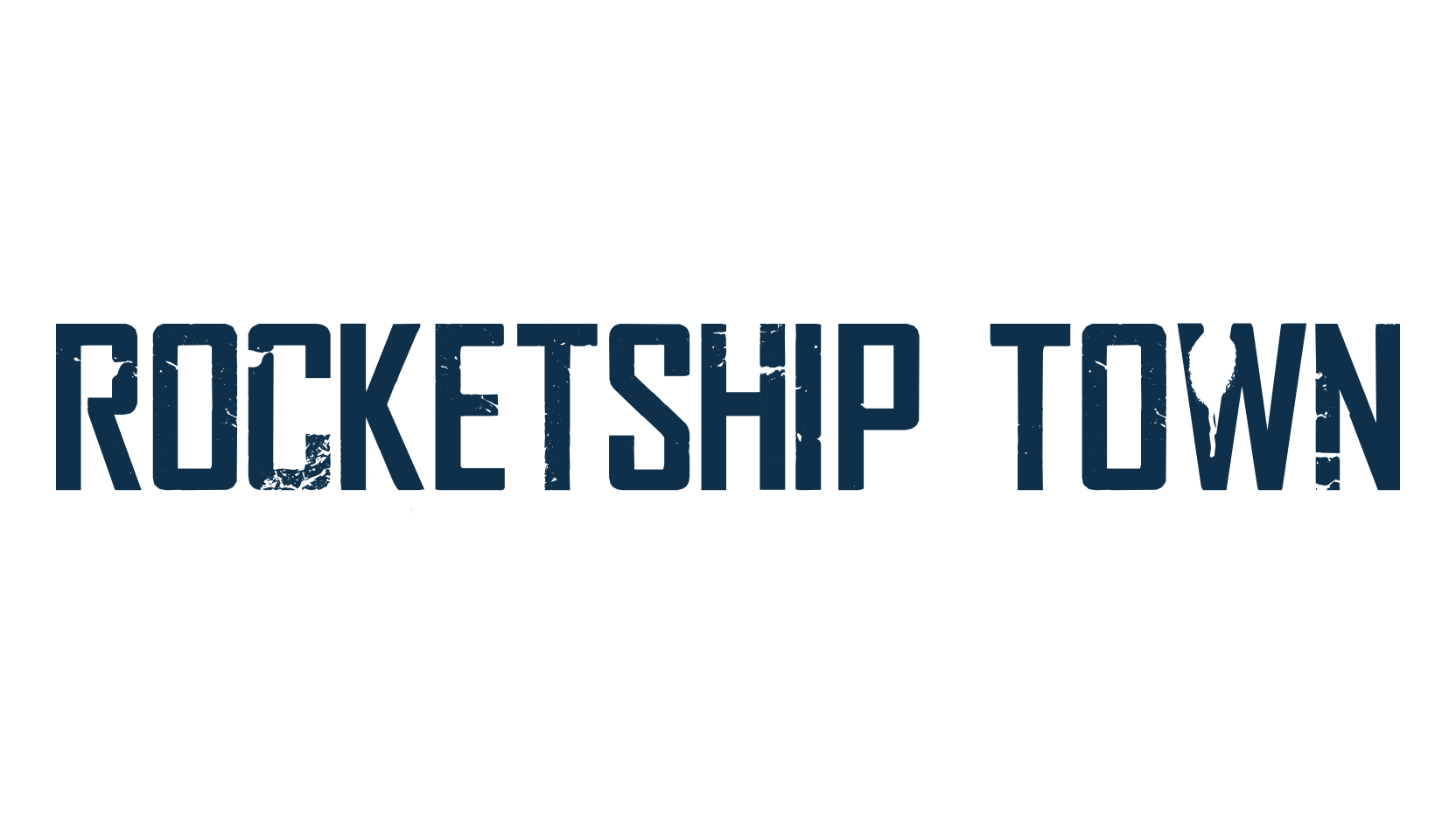 Rocketship Town, eroded font preview