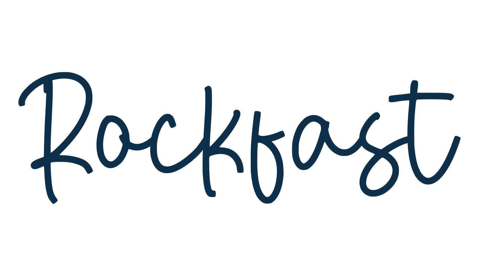 Rockfast, handwriting font preview