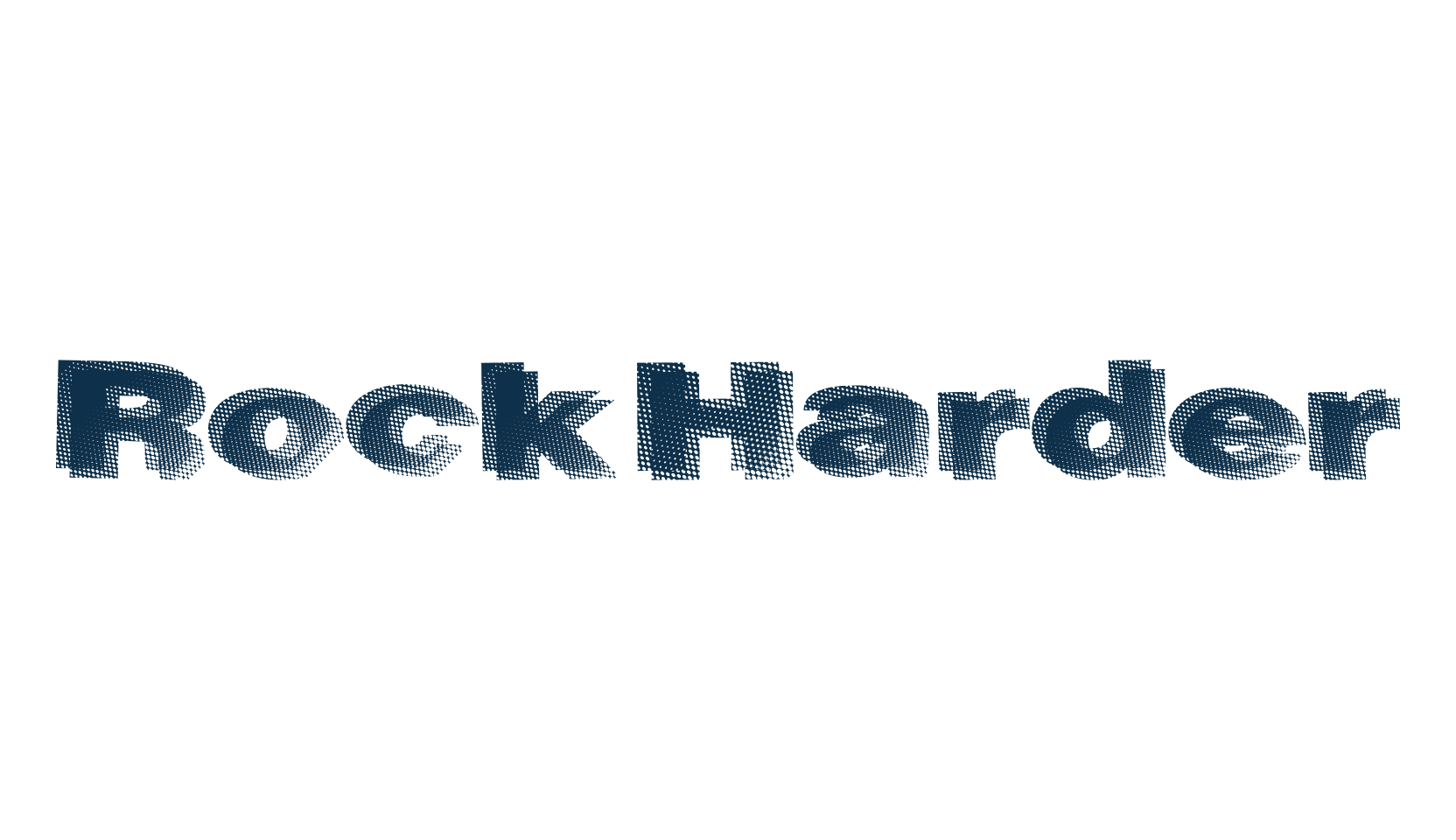 Rock Harder, eroded font preview