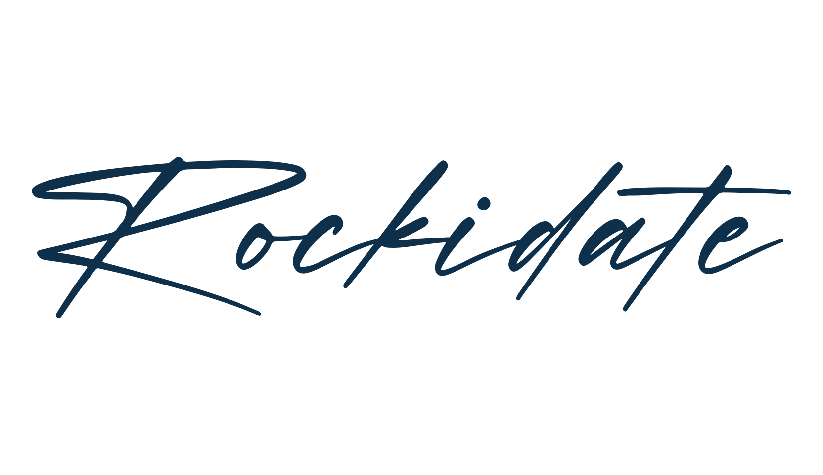 Rockidate, handwriting font preview