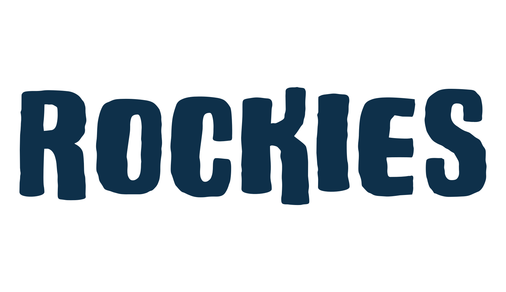 Rockies, cartoon font preview