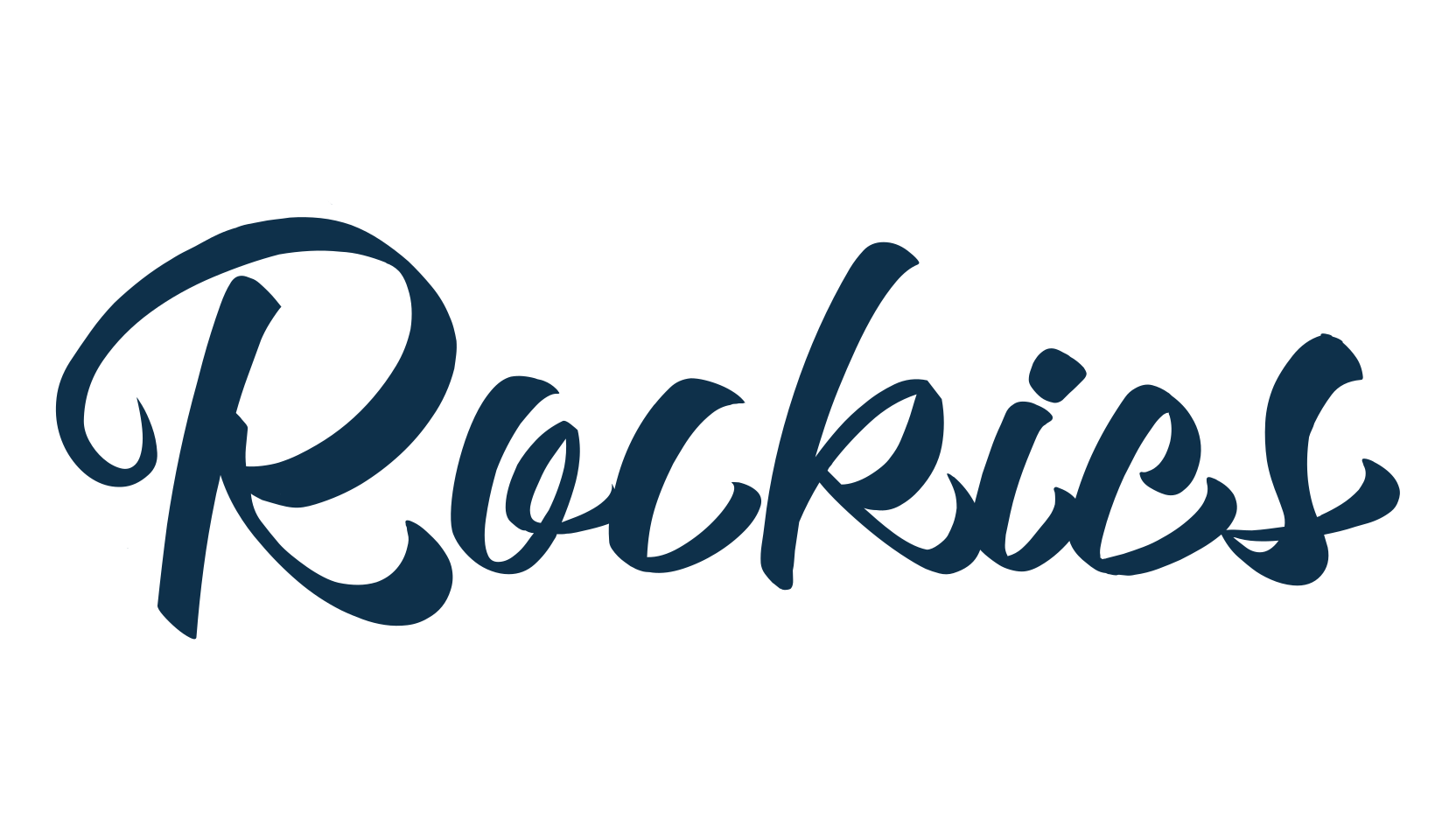 Rockies (rockies), brush font preview