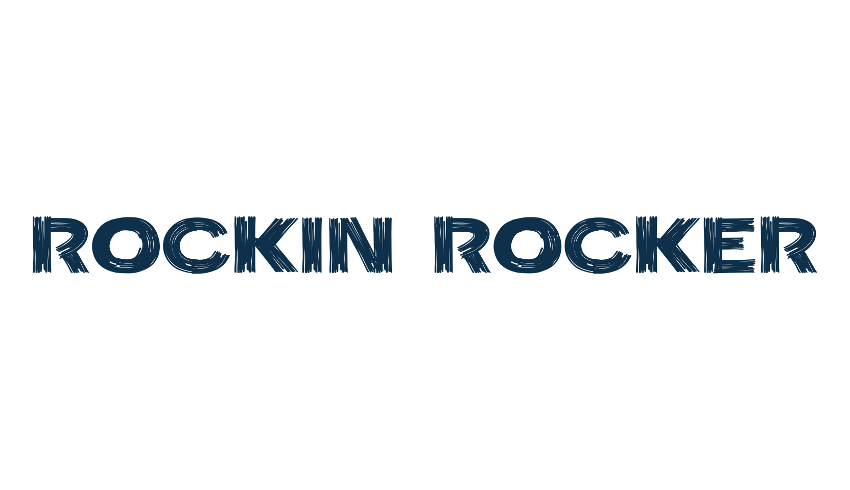 Rockin Rocker, script brush fancy decorative calligraphy font preview