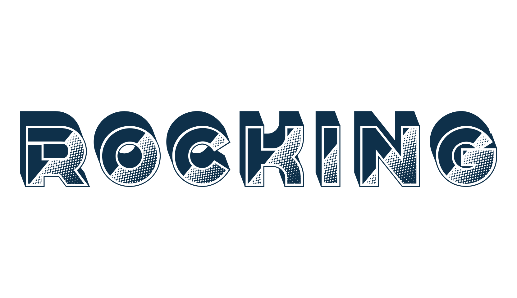 Rocking, retro font preview